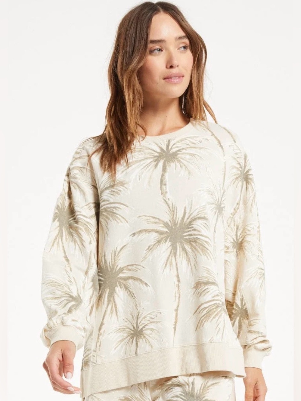 Modern Coconut Palm Weekender in Grey by Z Supply Size Large